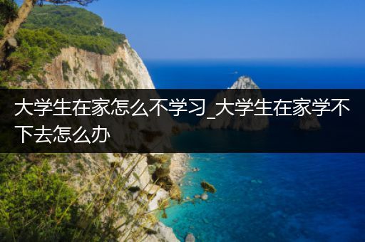 大学生在家怎么不学习_大学生在家学不下去怎么办