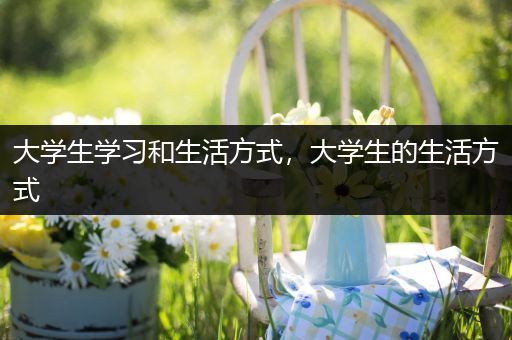 大学生学习和生活方式，大学生的生活方式