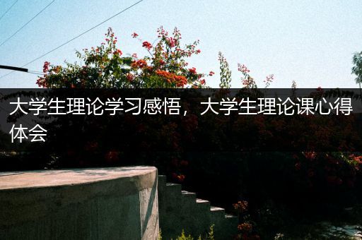 大学生理论学习感悟，大学生理论课心得体会
