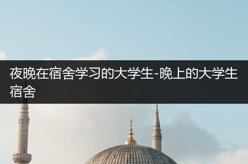 夜晚在宿舍学习的大学生-晚上的大学生宿舍