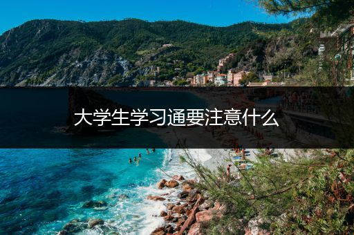 大学生学习通要注意什么