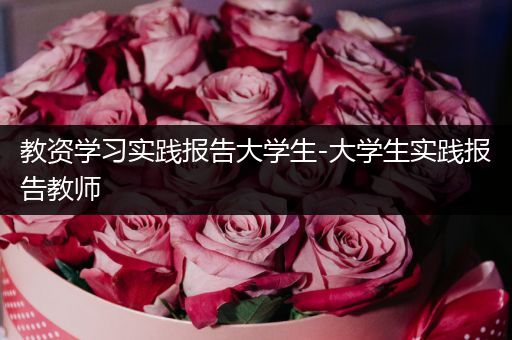 教资学习实践报告大学生-大学生实践报告教师