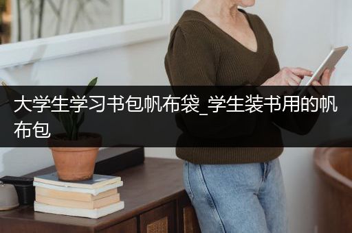大学生学习书包帆布袋_学生装书用的帆布包