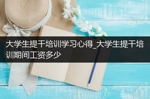 大学生提干培训学习心得_大学生提干培训期间工资多少