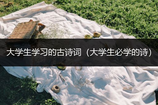 大学生学习的古诗词（大学生必学的诗）