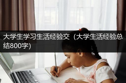 大学生学习生活经验交（大学生活经验总结800字）