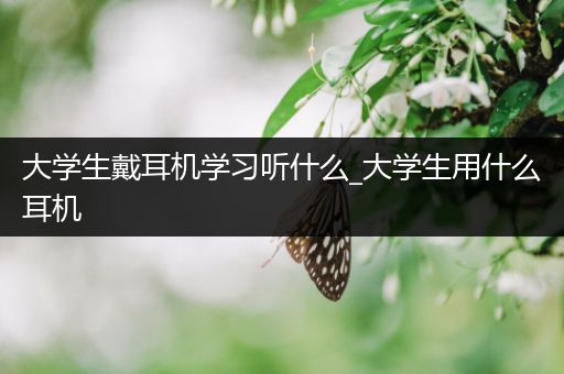 大学生戴耳机学习听什么_大学生用什么耳机