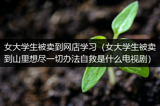 女大学生被卖到网店学习（女大学生被卖到山里想尽一切办法自救是什么电视剧）